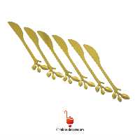 کارد برگ طلایی استیل رنگ ثابت