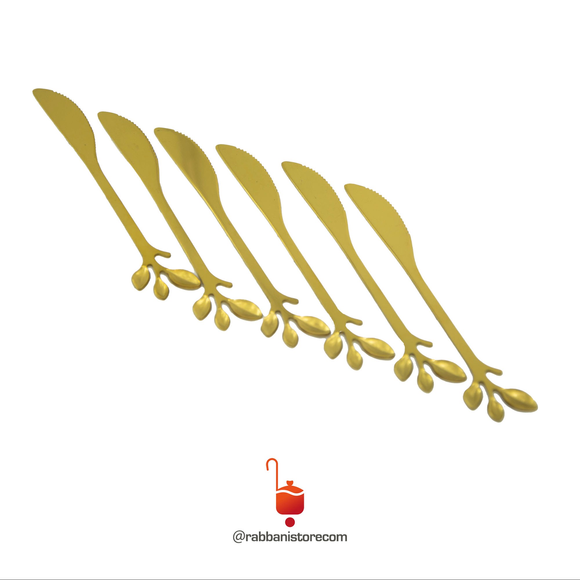 کارد برگ طلایی استیل رنگ ثابت