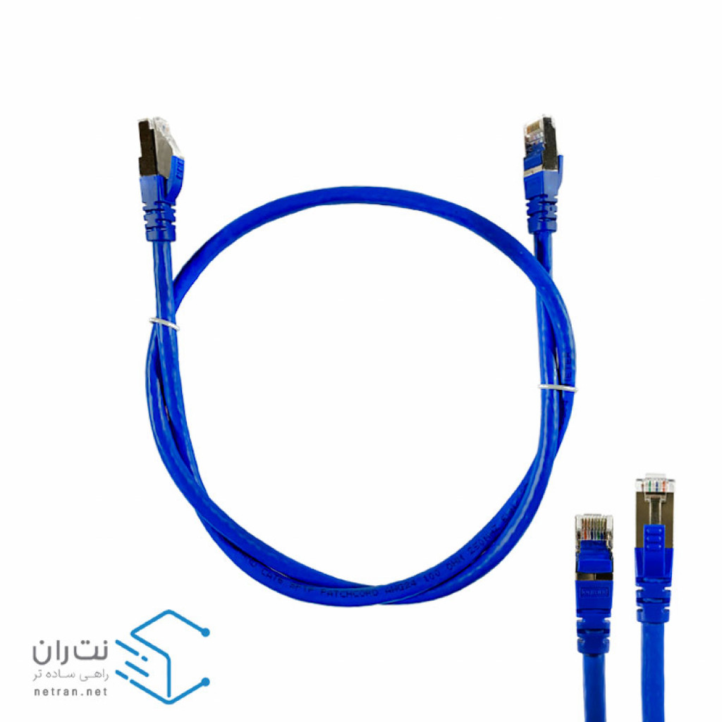قیمت و خرید پچ کورد لگراند Cat6 SFTP روکش PVC آبی 1 متری | نت ران