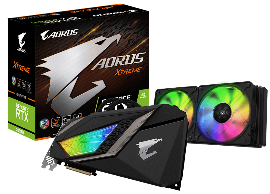 کارت گرافیک گیگابایت مدل AORUS GeForce RTX 2080 Ti XTREME WATERFORCE  با حافظه 11 گیگابایت