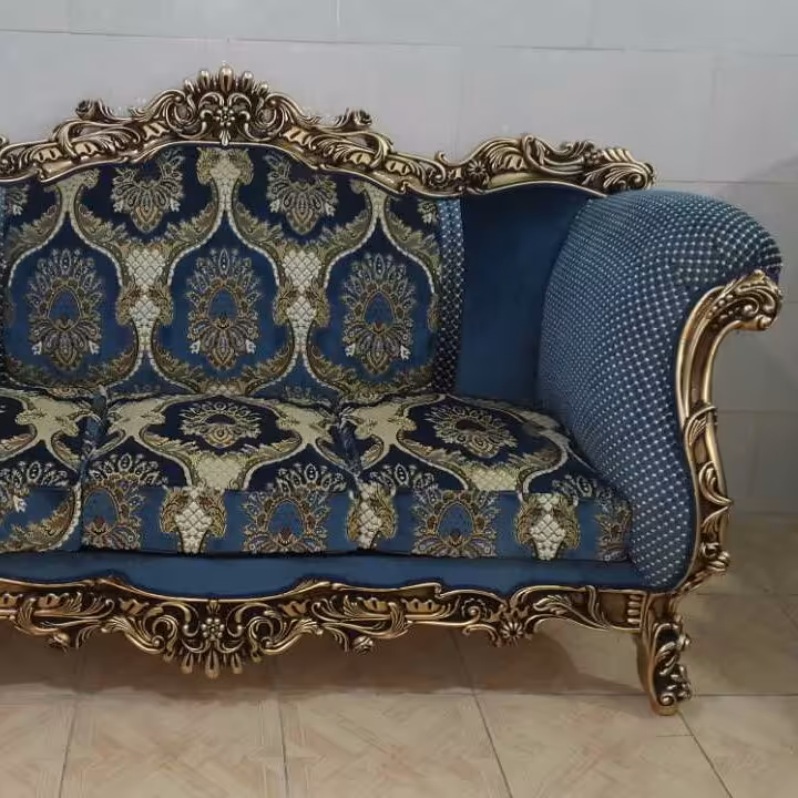 مبل استیل چوبی مدل مصری گلین
