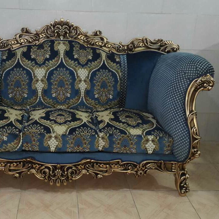مبل استیل چوبی مدل مصری گلین