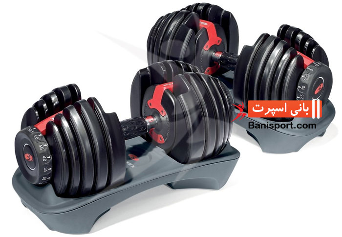 دمبل قابل تنظیم به همراه پایه DK4191