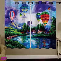 پرده مخمل رنس مدل C34-50118 ارتفاع 190 سانتی متر چند رنگ