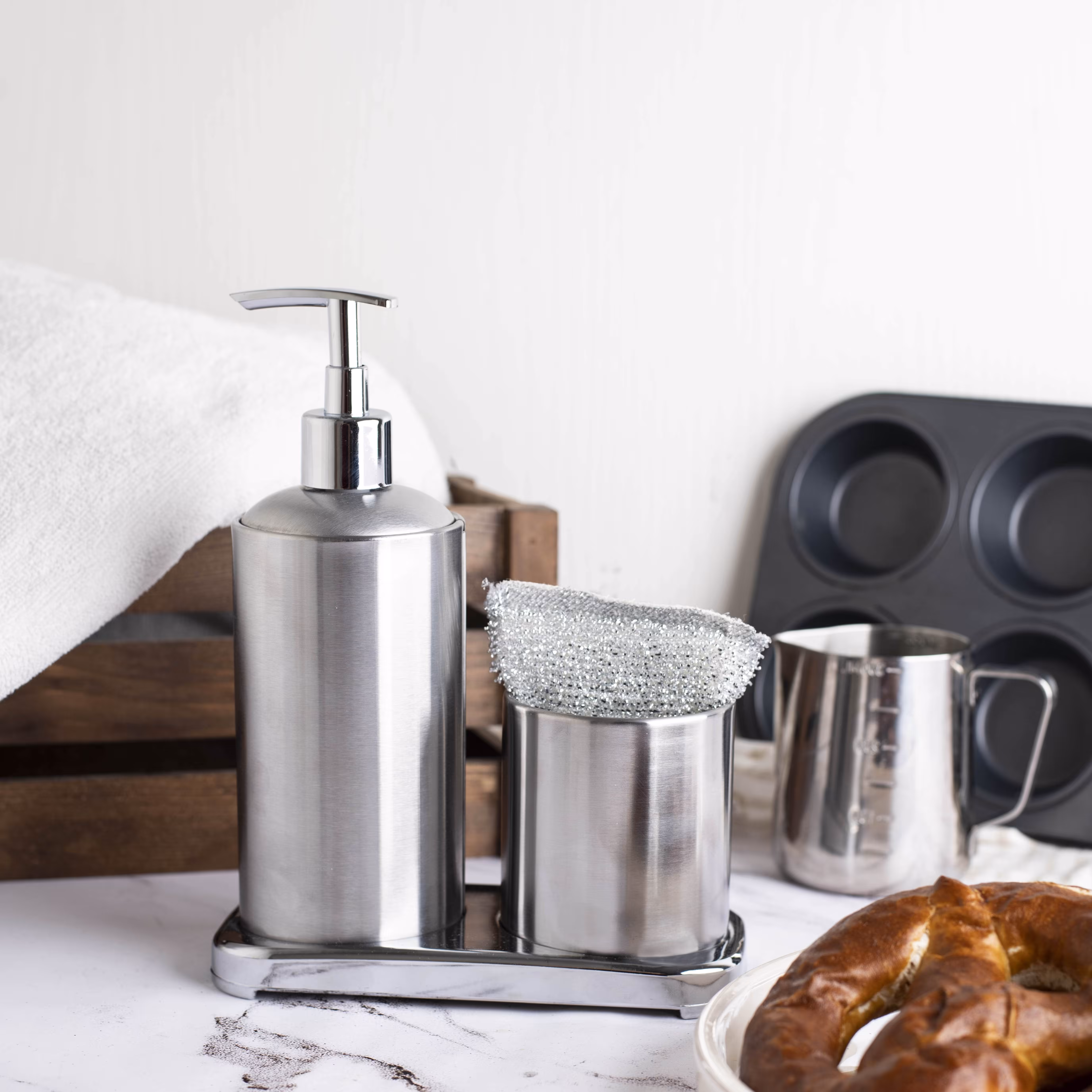 جامایع و جا اسکاچی کفه دار استیل کد 148s