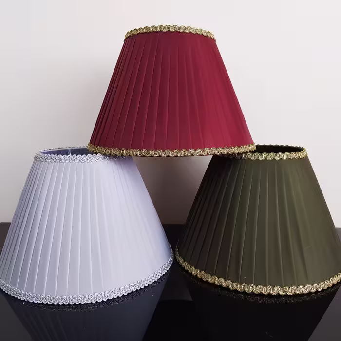کلاهک آباژور مخروطی پلیسه  در 6 سایز