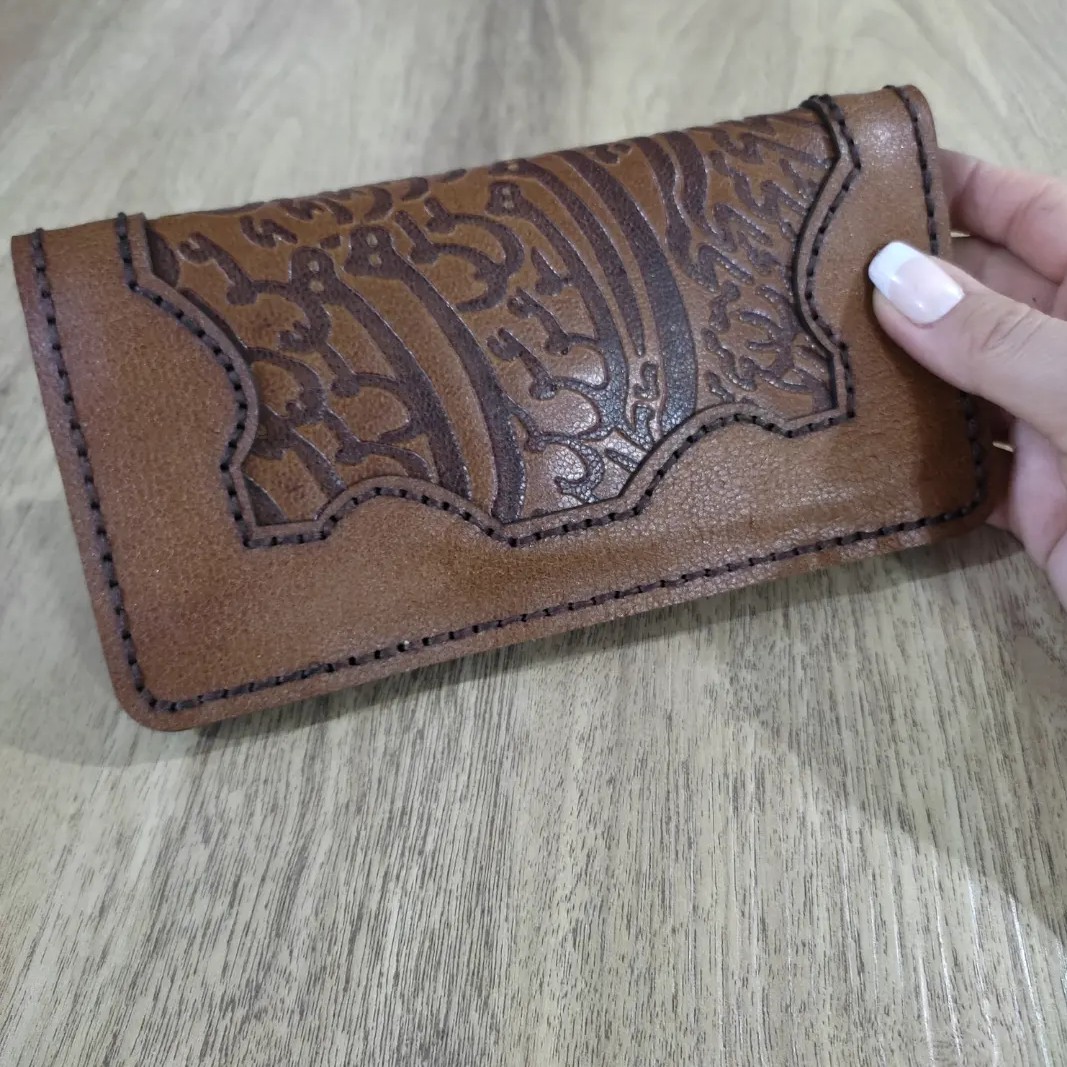 کیف پول چرم طبیعی بزی 