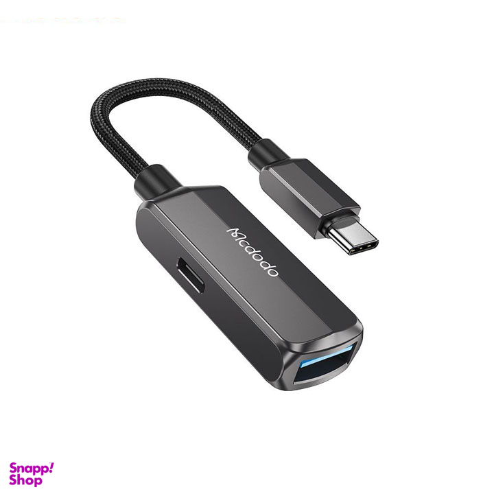 مبدل Type-C به Type-C/USB OTG مک دودو مدل CA-283 طول 13 سانتی‌ متر