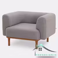مبل راحتی کاپر تک نفره کد 1