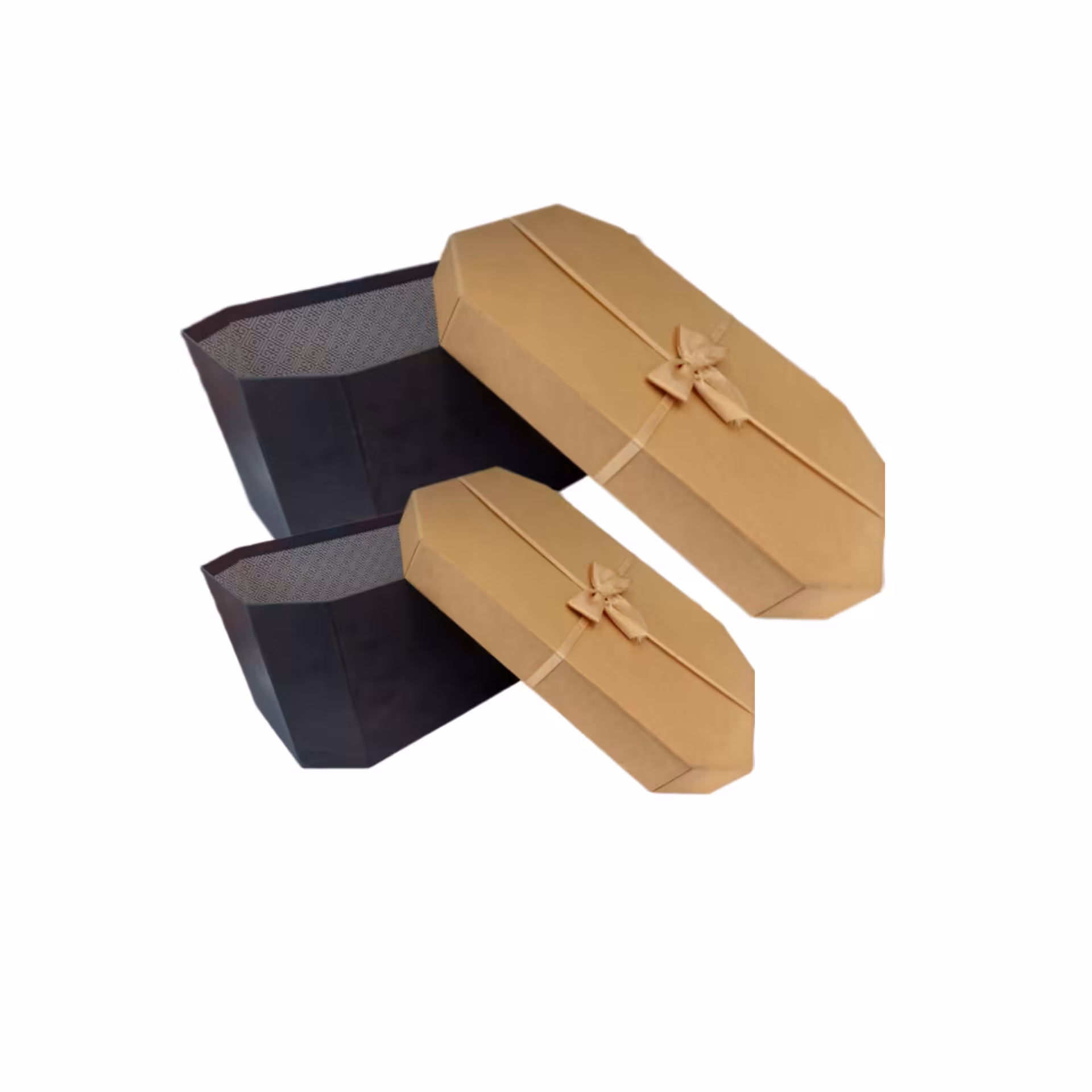 باکس هدیه   سایز  متوسط     مدل هشت ضلعی  دو رنگ   