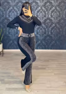 شلوار نگینی دمپا