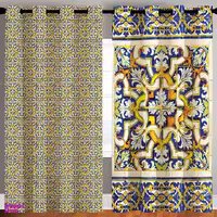 مجموعه 2 عددی پرده رنس مدل C31-50018 چند رنگ