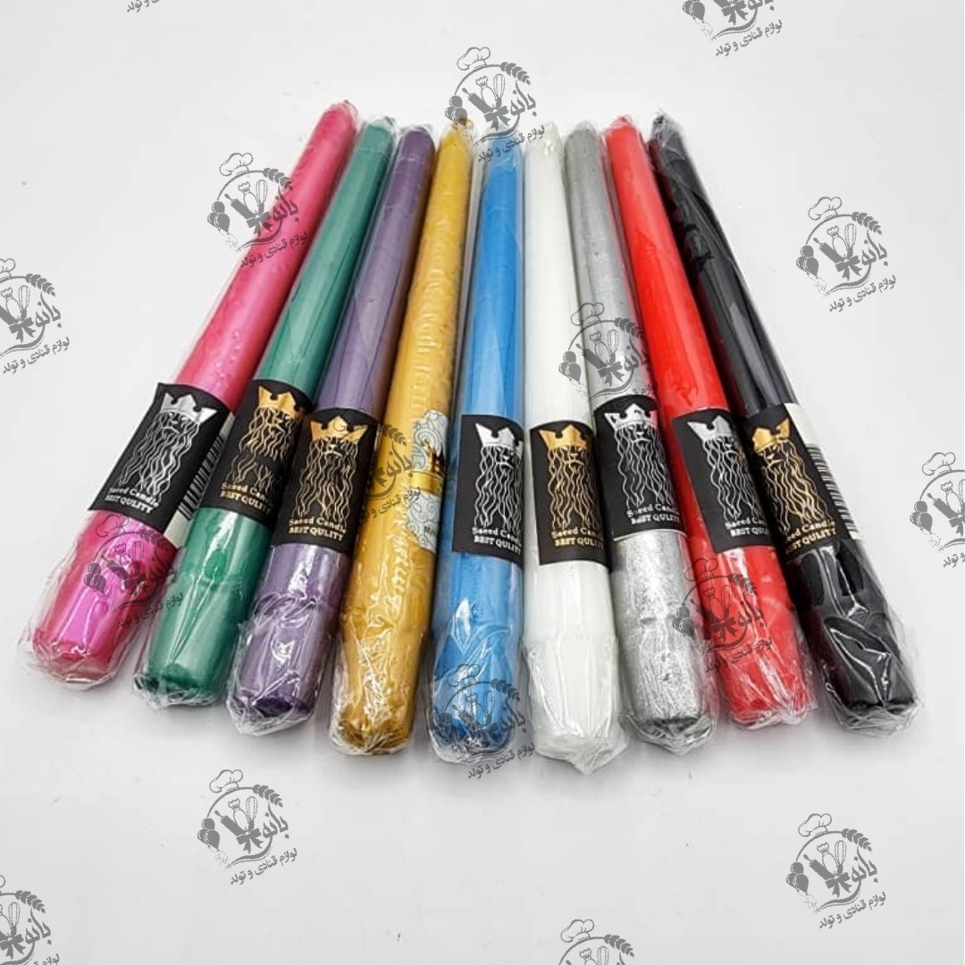 شمع قلمی 20 سانت در رنگ های مختلف-استعلام رنگ در گفت و گو-