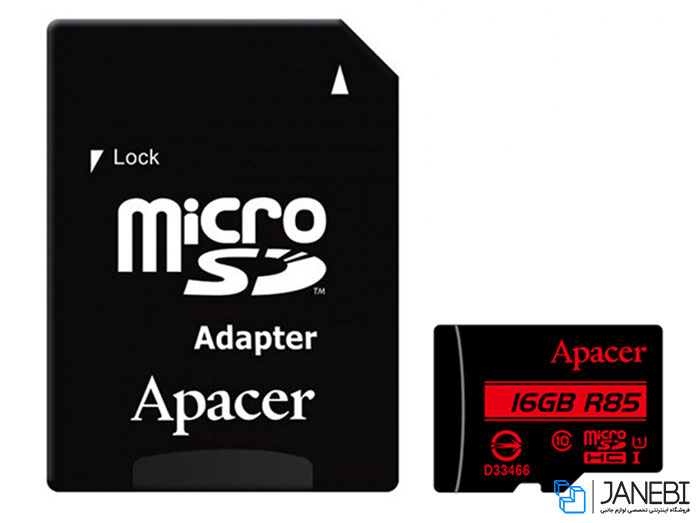 کارت حافظه اپیسر Apacer UHS-I U1 Class 10 85MBps microSDHC With Adapter 16GB