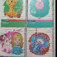 دفتر نقاشی جلد گلاسه 80 برگ عروسکی 