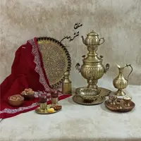 سماور 3 لیتری برنجی 