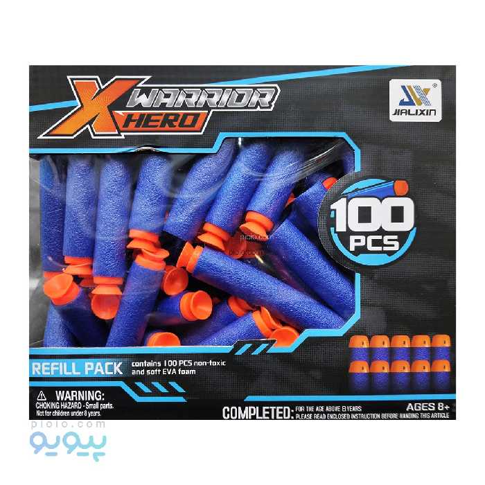 یک بسته اسباب بازی تیر فومی چسبنده 100 عددی تک و عمده