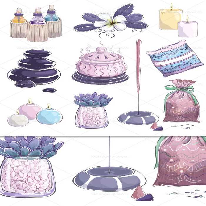 وکتور ابزار ماساژ خلاقانه | گرافیک با طعم تربچه