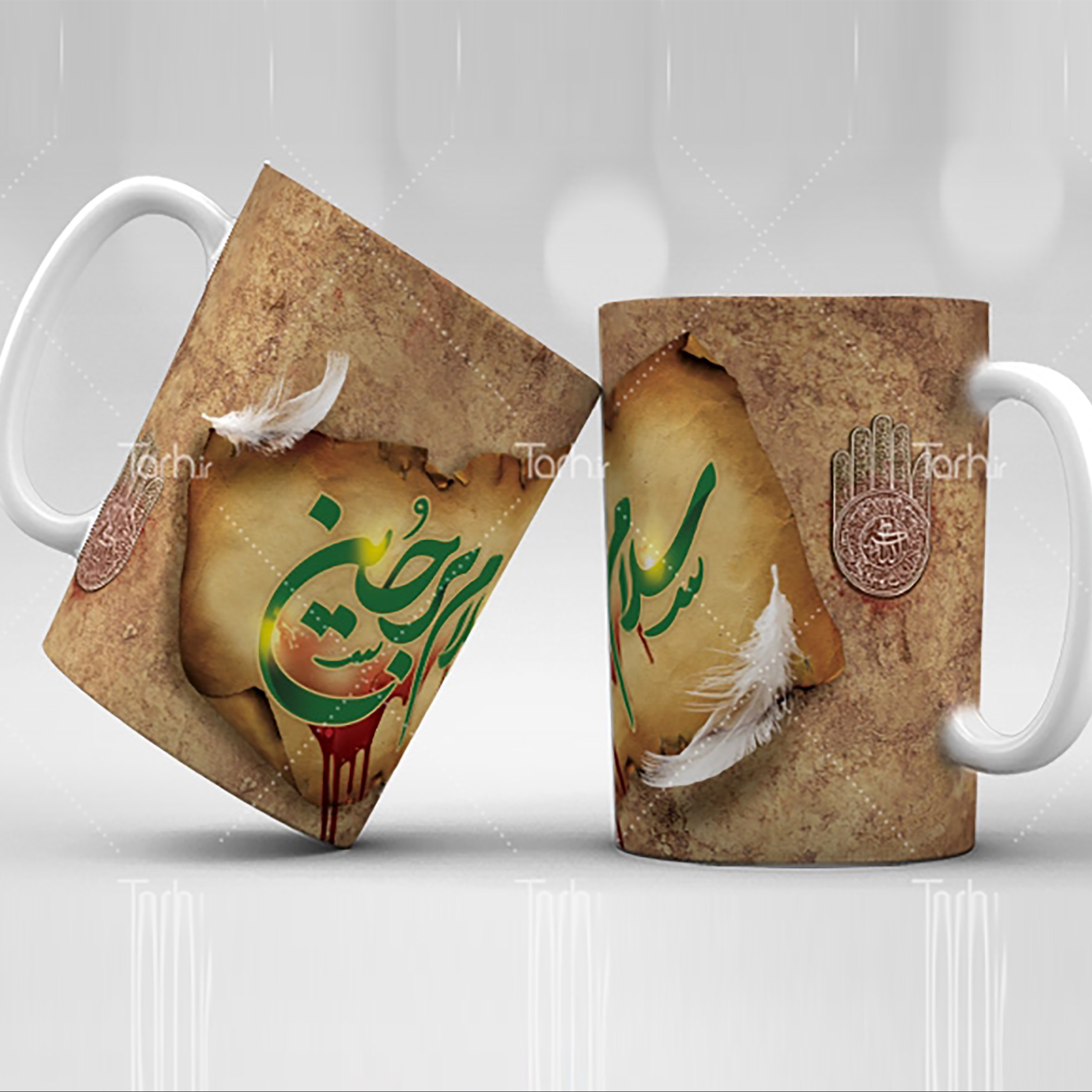 ماگ طرح نام  امام حسین (ع) و موضوعات مرتبط همرا ه با ارسال رایگان 09