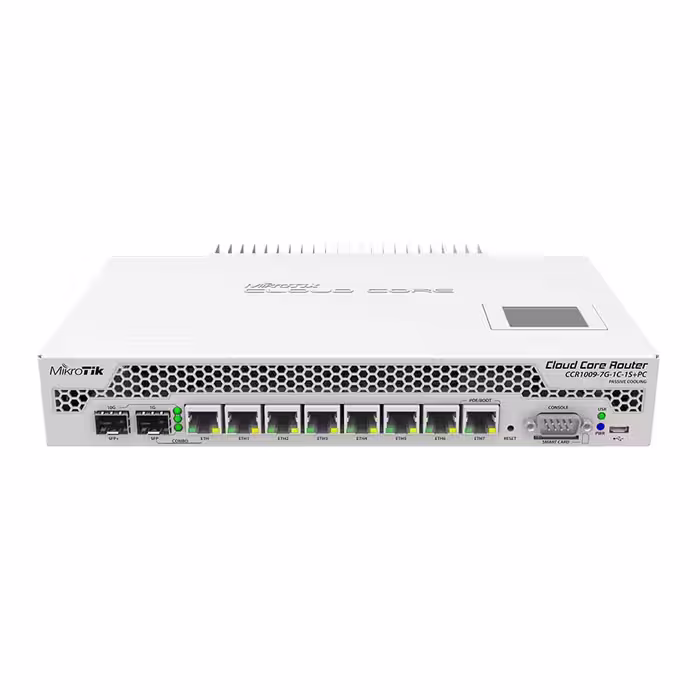 قیمت و خرید روتر گیگابیت میکروتیک مدل CCR1009-7G-1C-1S PC | یاس ارتباط