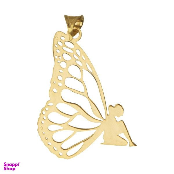 آویز گردنبند طلا 18 عیار زنانه شمیم گلد گالری طرح فرشته کد UN011