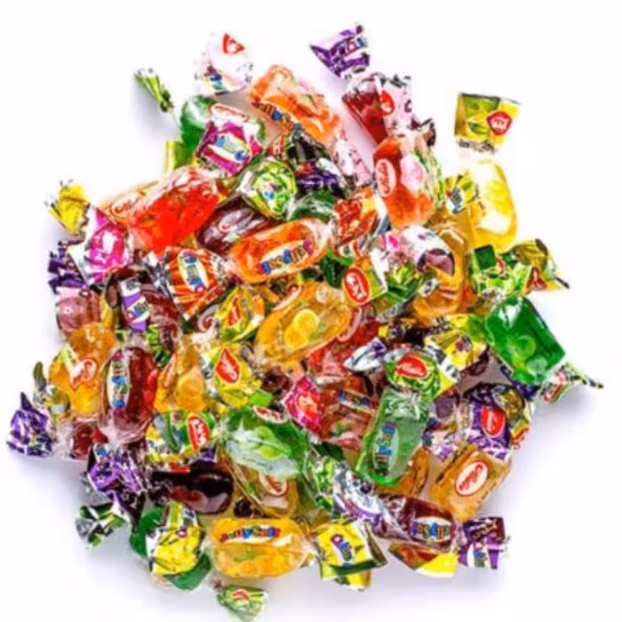 شکلات ژله ای میوه ای شرکت آیدین وزن یک کیلویی 