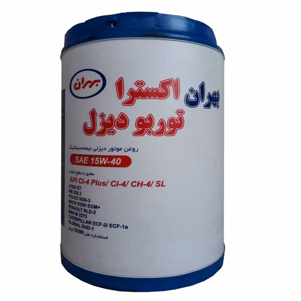روغن موتور اکسترا دیزل بهران 15w40 با حجم 20 لیتری