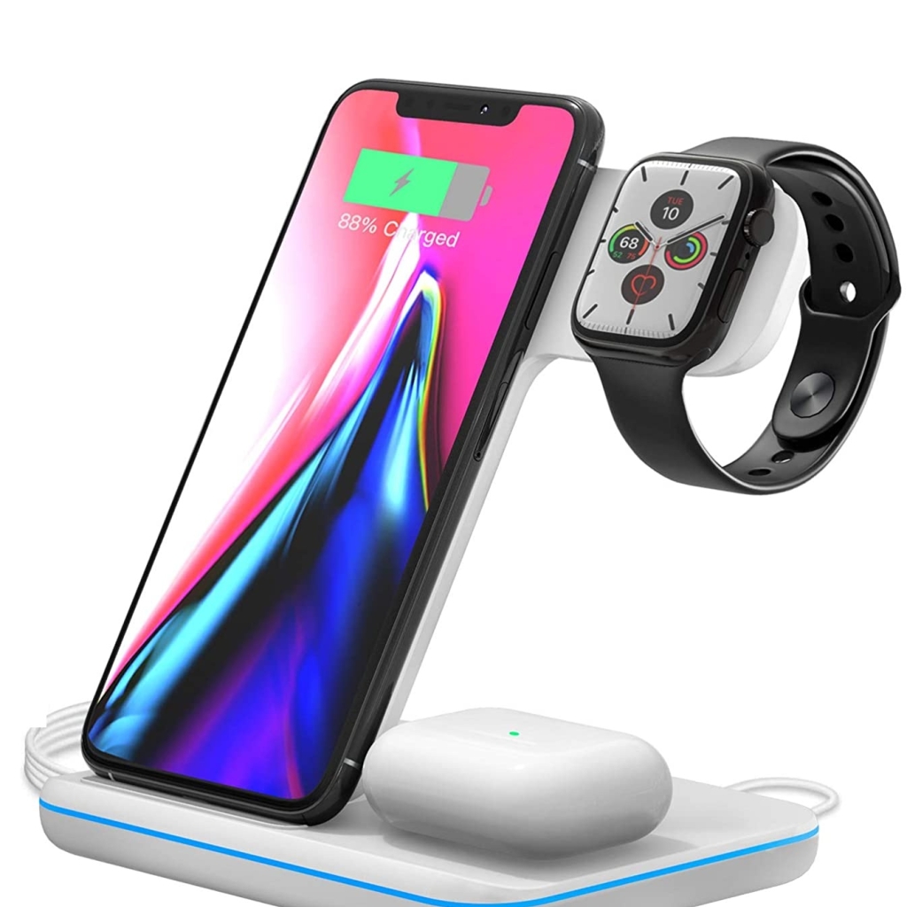 شارژر  بی سیم مغناطیسی 3 کاره ایکس او مدل  wireless charger  (3 in 1  Supporting Apple earphone, mobile phone,Apple Watch) XO-WX023