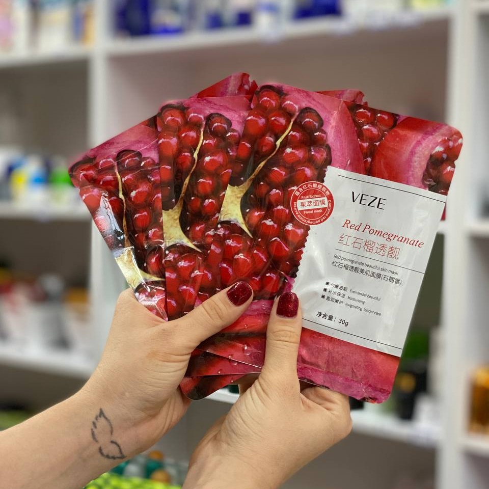 ماسک ورقه ای صورت انار وزه 30 گرم