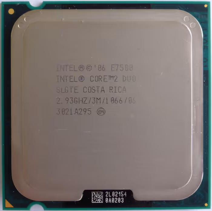 سی پی یو Intel Core2 Duo E7500 2.93GHz LGA-775 CPU