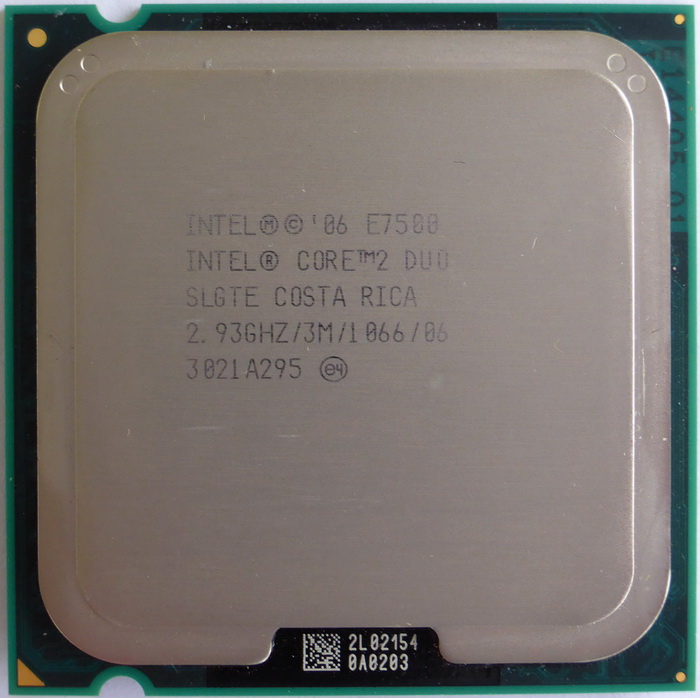 سی پی یو Intel Core2 Duo E7500 2.93GHz LGA-775 CPU
