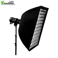 سافت‌باکس مستطیل 120×60 زنبوری Softbox with Grid