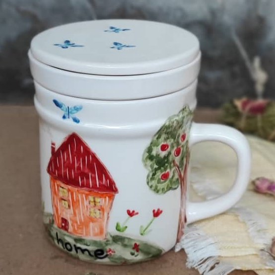 ماگ دمنوش سرامیکی  سه تیکه 