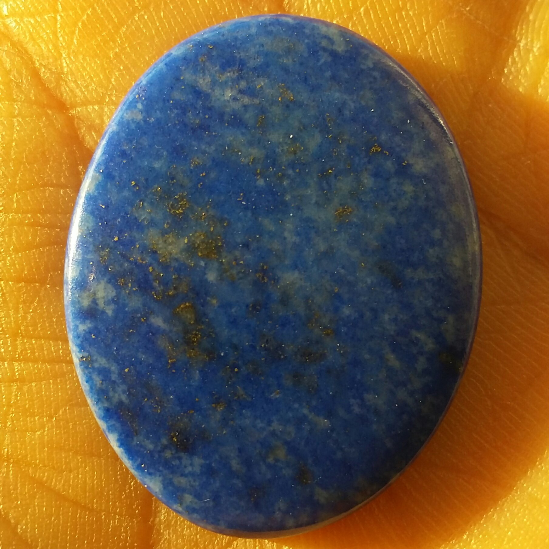 نگین لاجورد افغانستان با پیریت طلایی 100 در 100 طبیعی محشر شاهکار خلقت سایز درشت