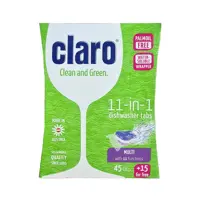 قرص ظرفشویی کلارو مدل Clean and Green 11in1 بسته 15+45 عددی | خرید