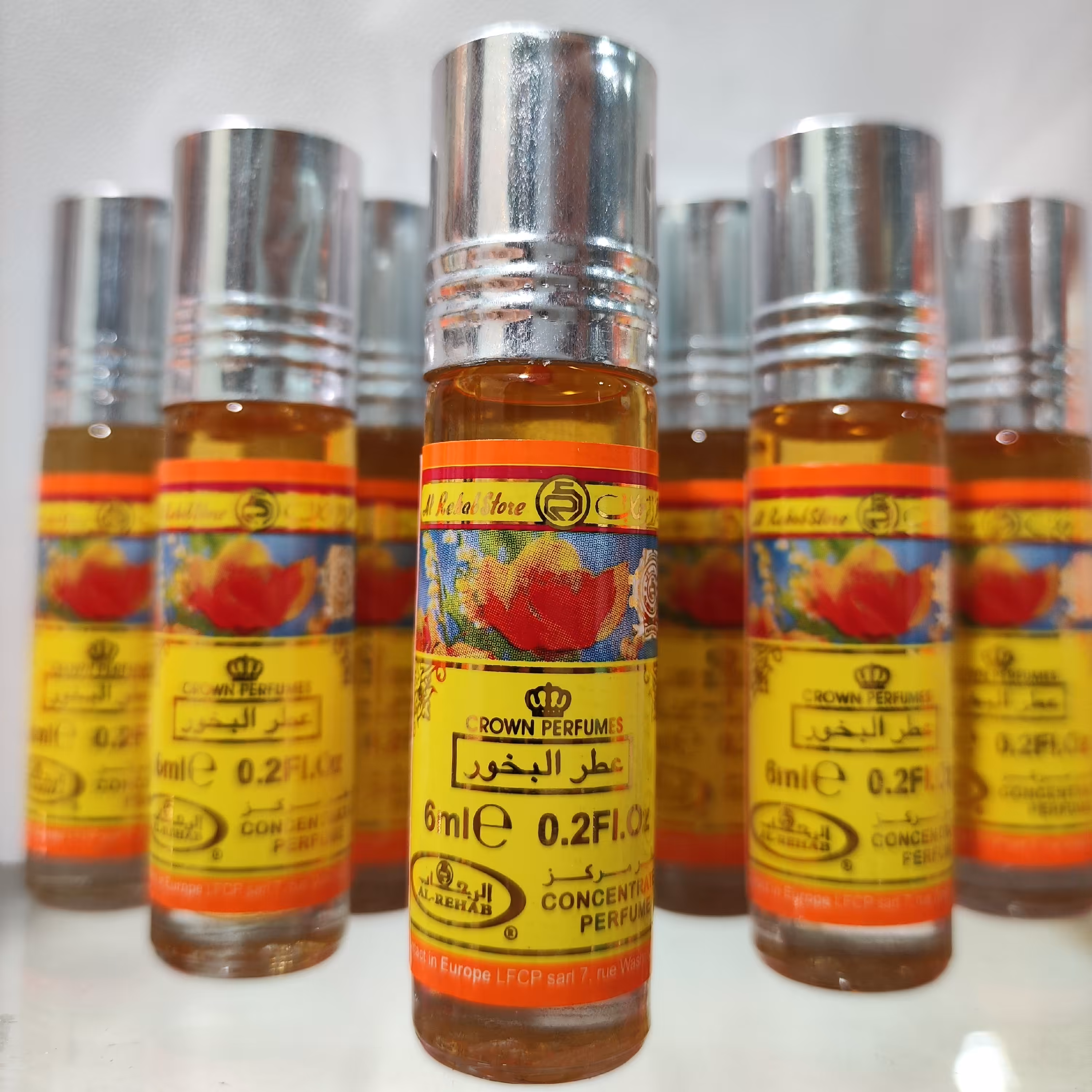 عطر  البخور  ماندگاری بالا و بدون الکل،6میل،شرکت الرحاب