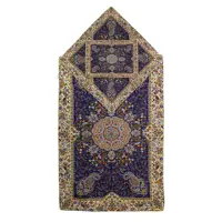 ست سجاده جانماز ترمه افشار(سرمه ای)