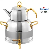 کتری و قوری یونیک 5.5 لیتری استیل UN-7274(ارسال رایگان)