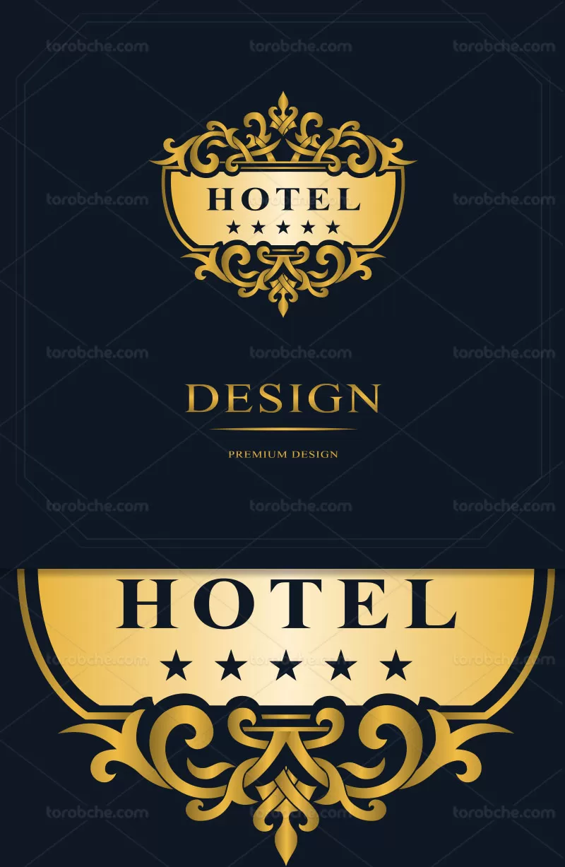 وکتور لوگوی هتل خلاقانه | گرافیک با طعم تربچه