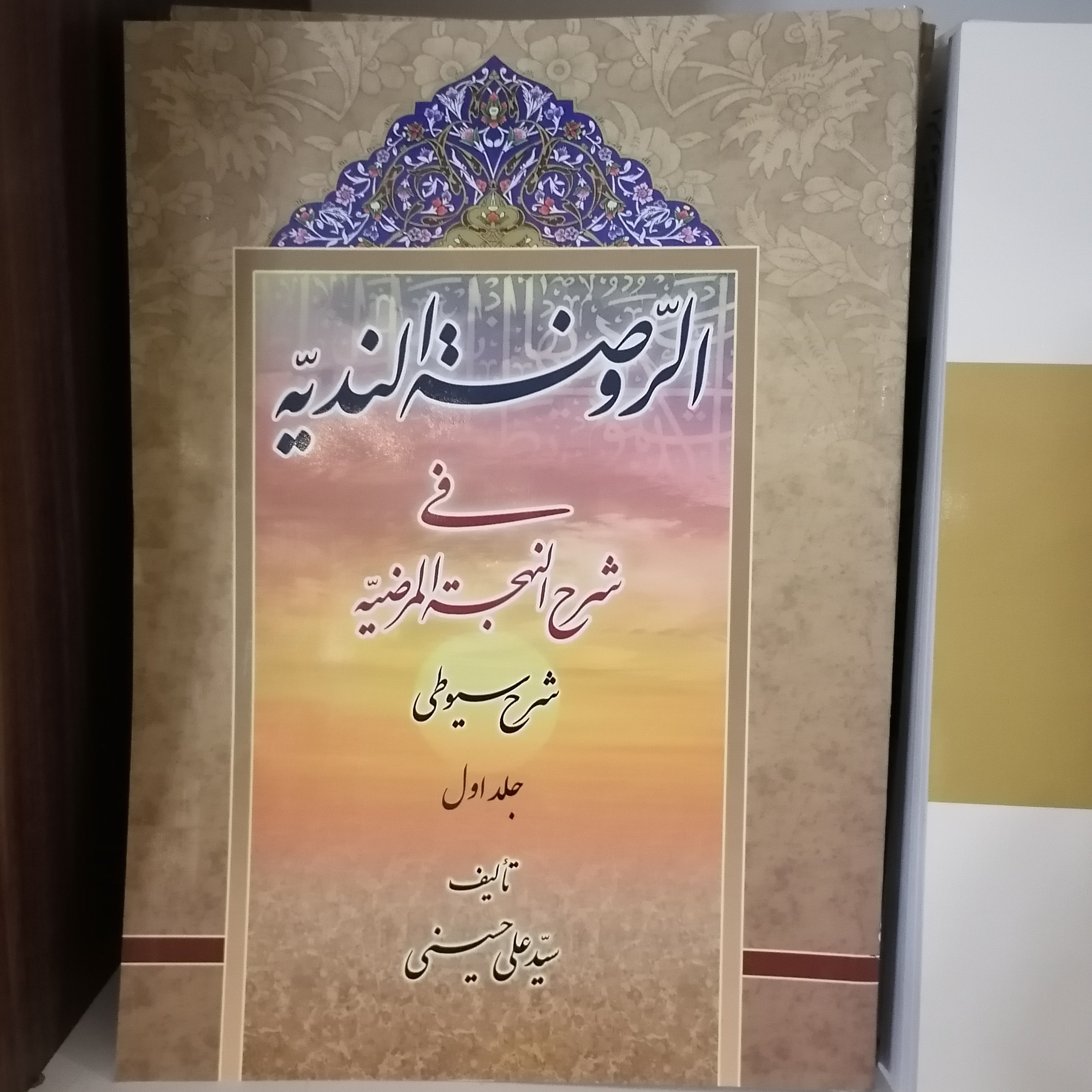 کتاب الروضه الندیه فی شرح النهجه المرضیه شرح سیوطی جلد اول نوشته علی حسینی نشردارالعلم