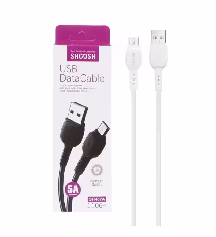 کابل شارژ فست اندروید شوش مدل SH407A طول 1.1 متر