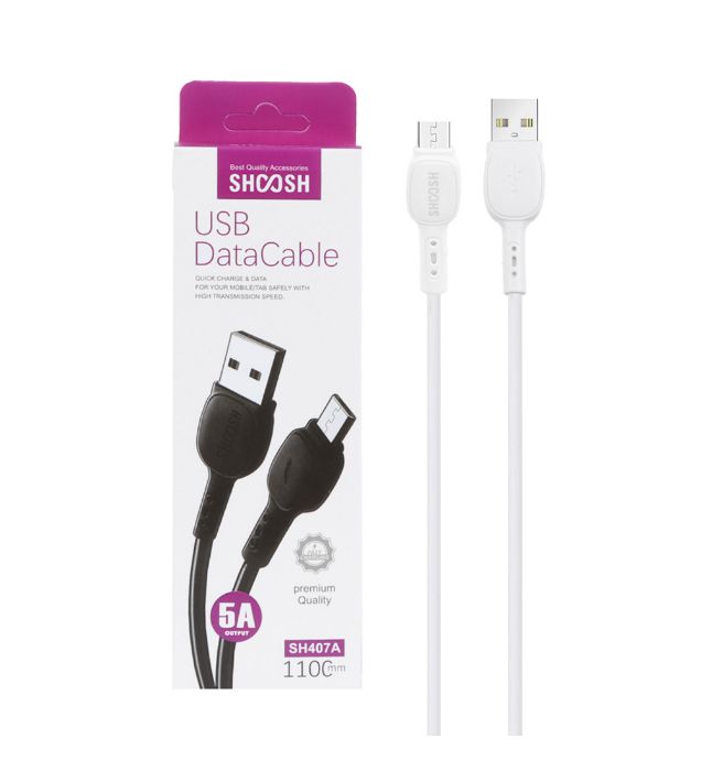 کابل شارژ فست اندروید شوش مدل SH407A طول 1.1 متر