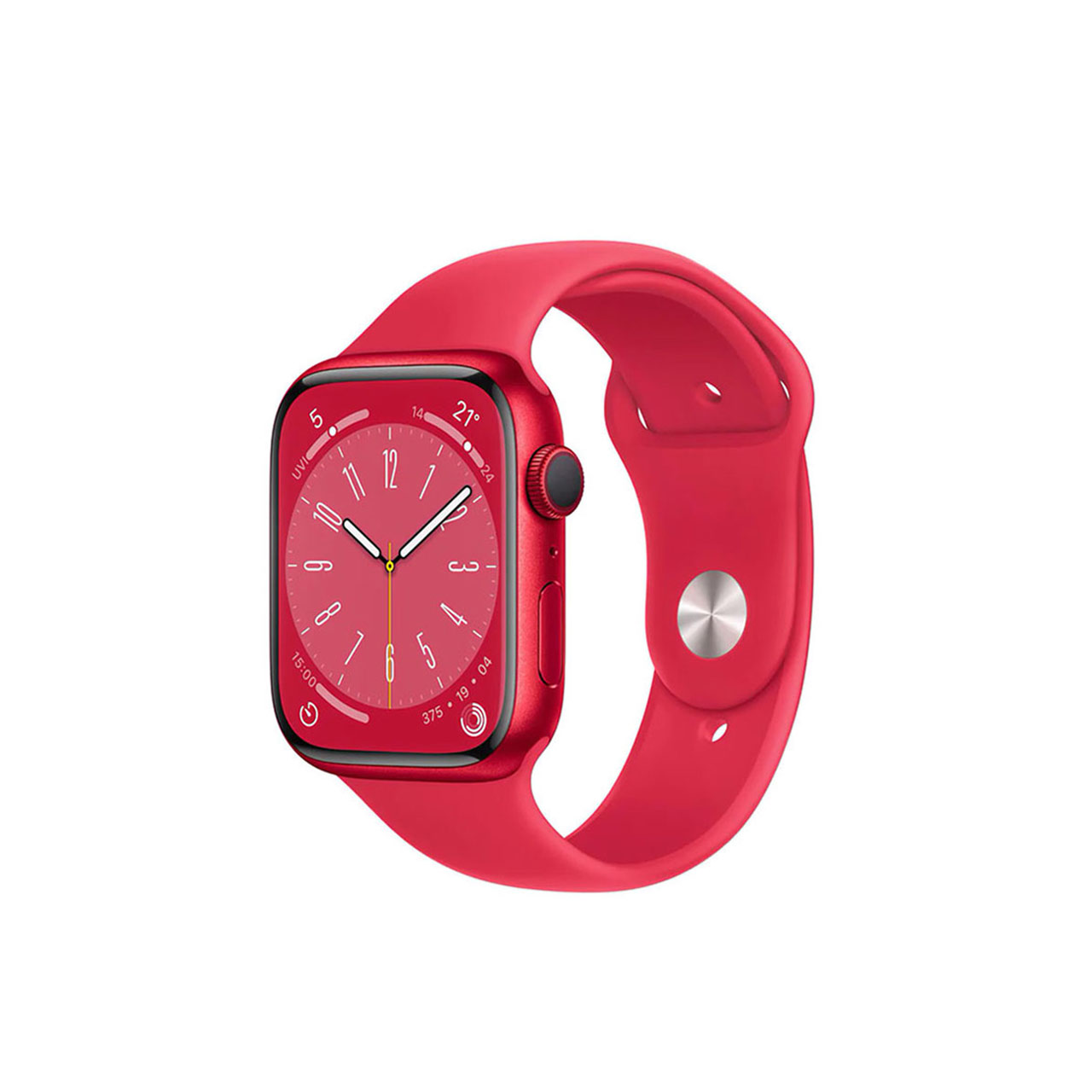 ساعت هوشمند اپل واچ سری 8 مدل Red Aluminum Case Red Sport Band-45MM-S/M