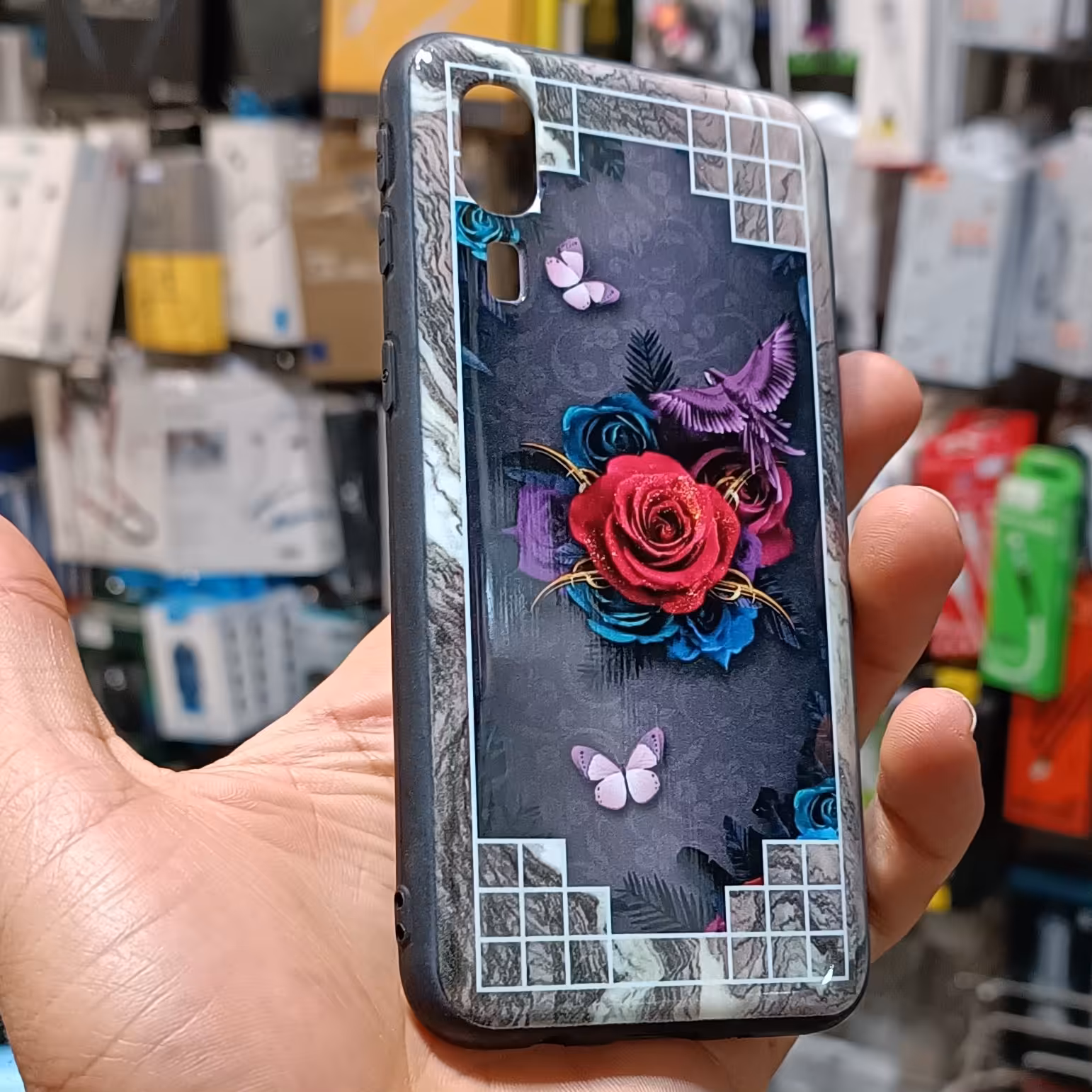 قاب گارد کاور Samsung a2coreطرح گل سامسونگ ا تو کور 