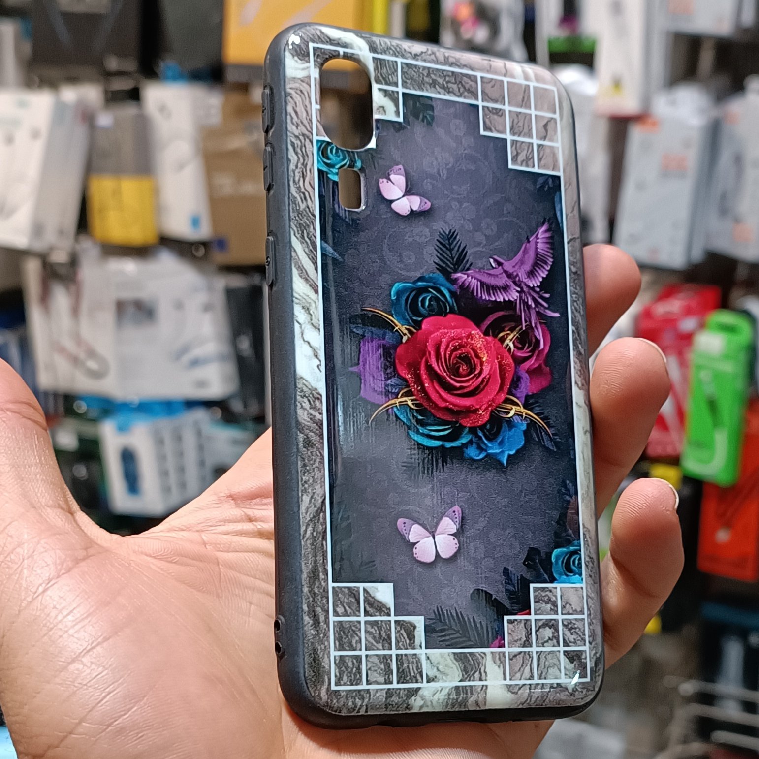 قاب گارد کاور Samsung a2coreطرح گل سامسونگ ا تو کور 