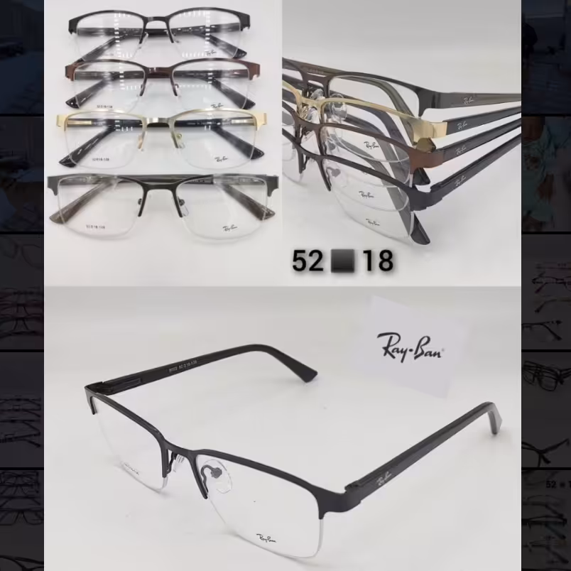 عینک طبی ریبن فلزی