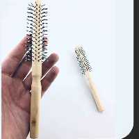 برس گرد سیمی دسته چوبی 