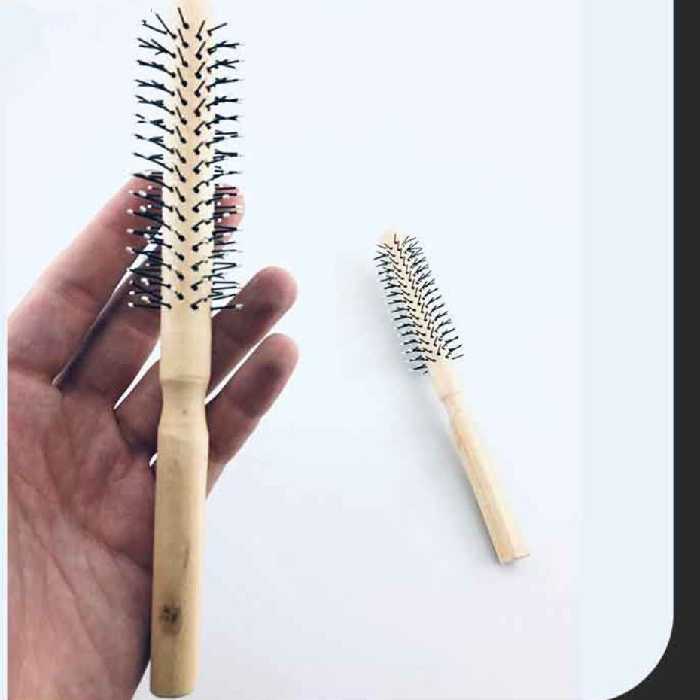 برس گرد سیمی دسته چوبی 