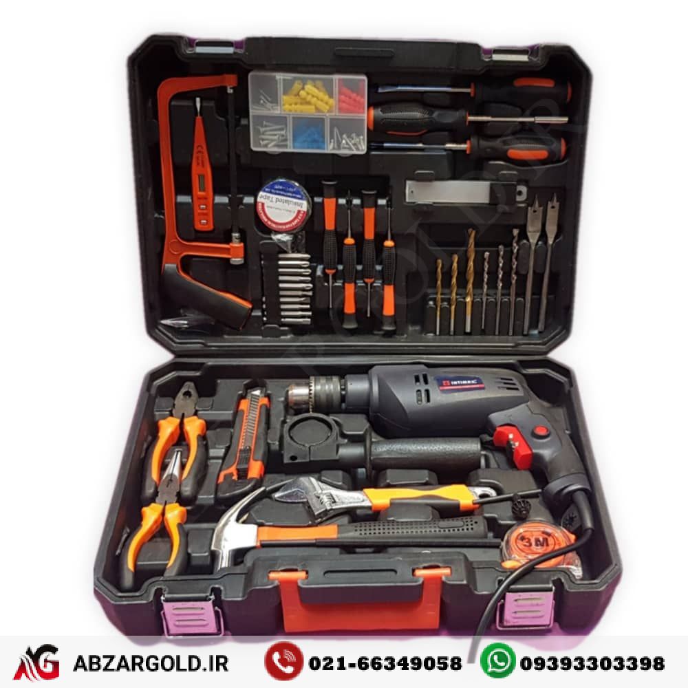 کیت جعبه ابزار   دریل 13چکشی اینتی مکس