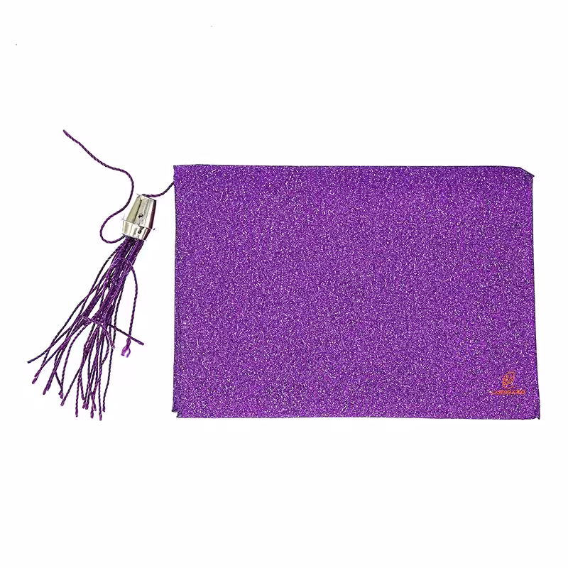 پاکت سکه اکلیلی منگوله دار بنفش